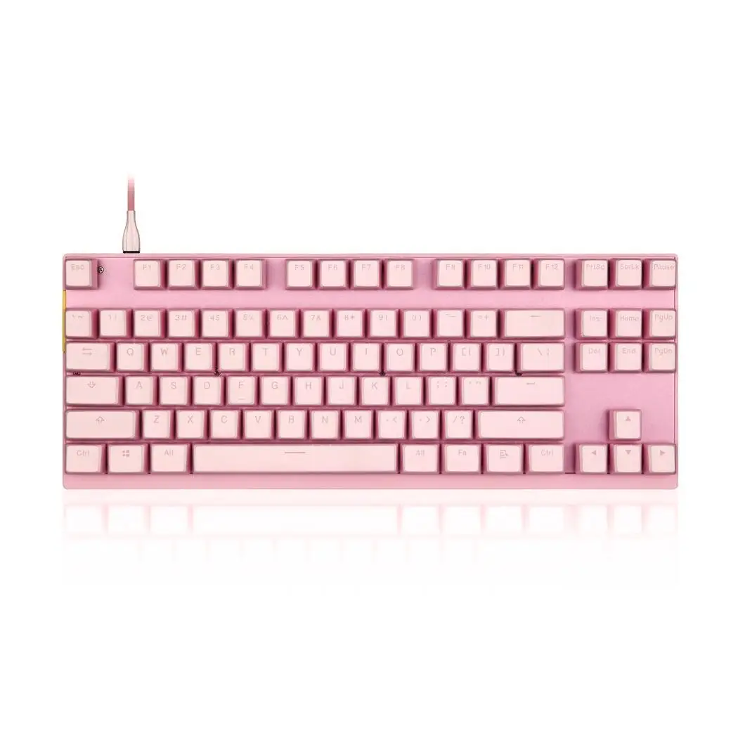 

USB Wired Keyboard Full Key 87 Keys 14 RGB Backlight Mechanical Keypad