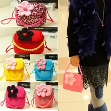 Детский подарок кошельки для девочек карамельного цвета, цветочный узор бусины сумки на плечо милые детские сумки для девочек