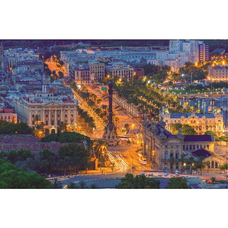 

1500 Pieces Peaceful Night for City Landscape Painting Puzzles Thicker Paper 1500 pieces Puzzle Toy Gift for News Festival