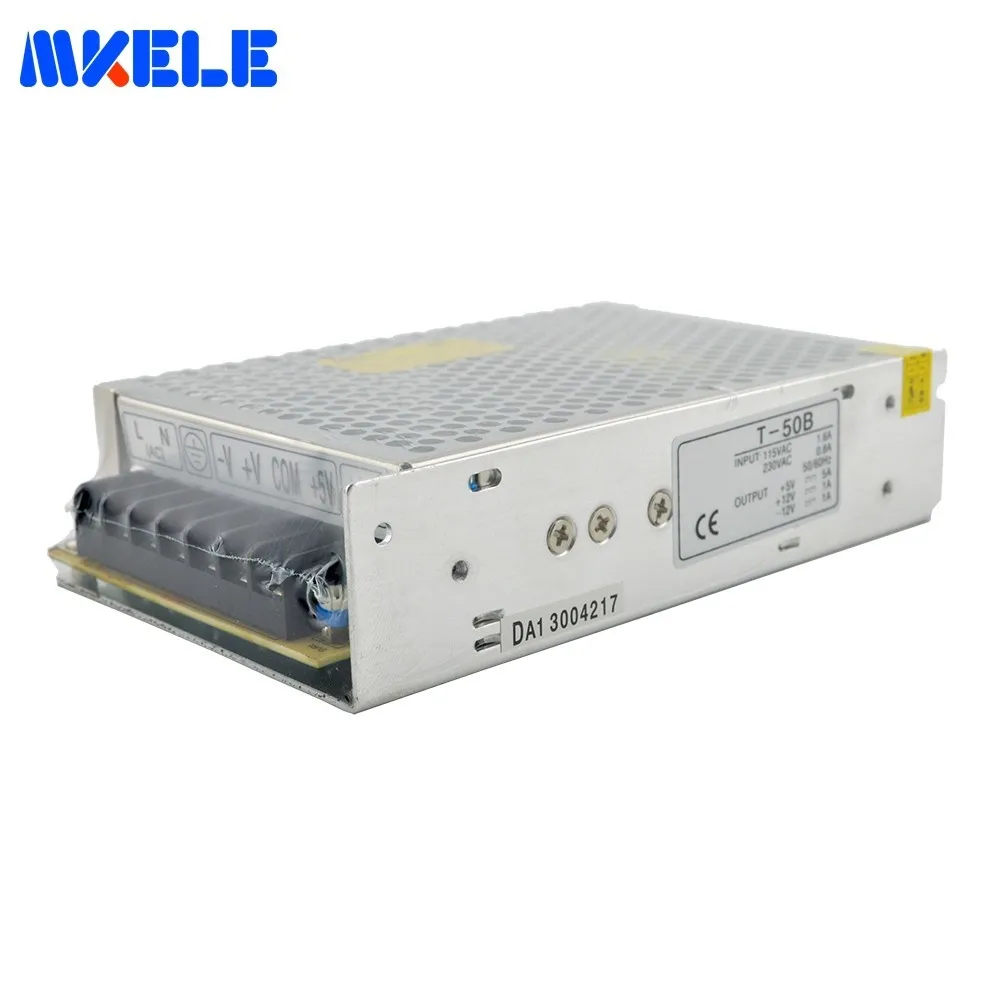 

5V 12V -5V Triple Output Switching Power Supply 50W 7A 1A 1A AC To DC Power Supply AC DC Converter T-50A High Quality