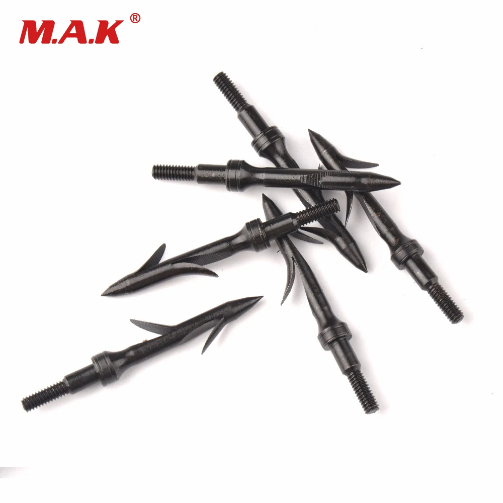 

3/6/12 Pcs 135 Grain Fishing Tip Fishing Broadheads Arrow Head Fishing Tips Arrow Accessory for Archery Hunting Shooting