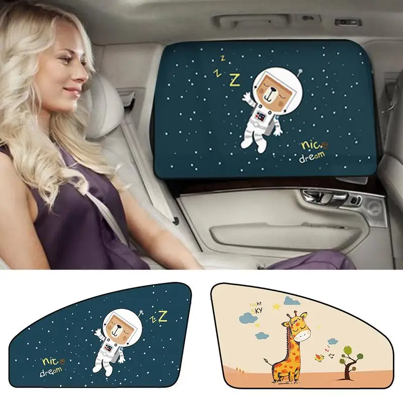 

Car Magnetic Sunshade Cartoon Sun-Resistant Heat-Insulated Sunshade Free To Stretch Environmentally Friendly And Odorless