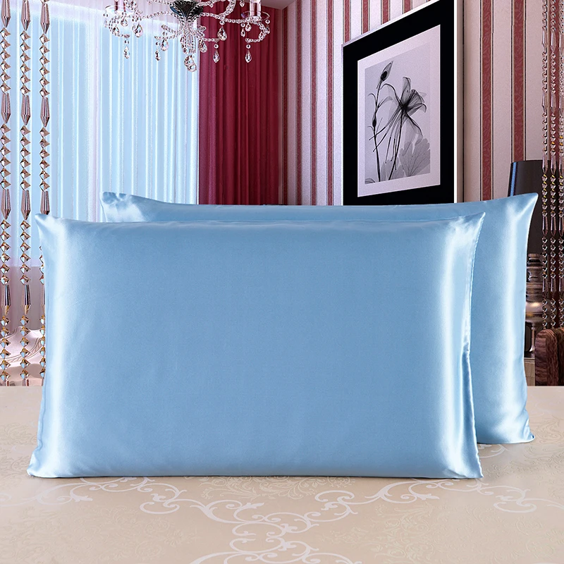 

Silk Pillowcase High Quality Both Sides 100% Pure Mulberry Silk Soft Comfortable 19 Momme Silk Pillow Case 50*75 Cm5