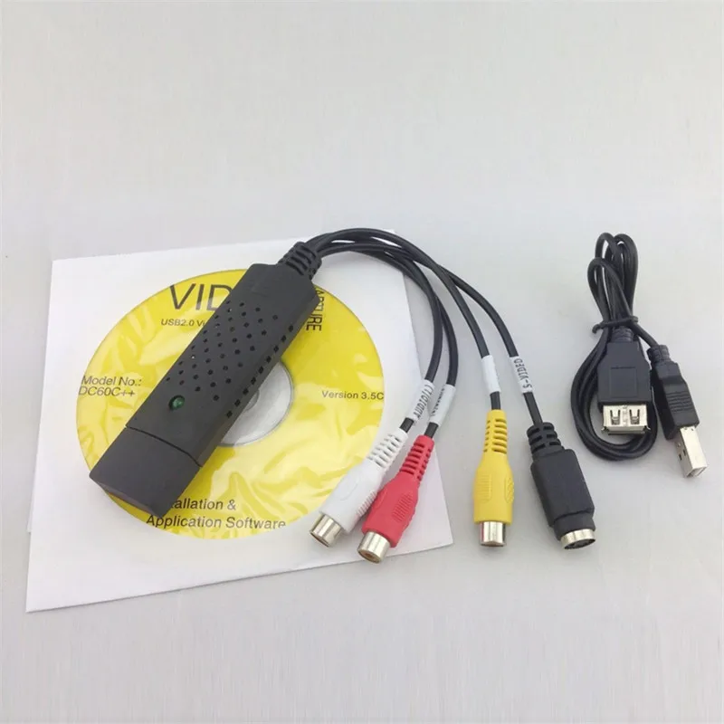 USB 2 0 до 3 RCA Видео ТВ DVD VHS Захват конвертер адаптер кабель GDeals 5|Кабели VGA| |