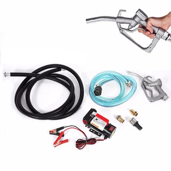 

Oversea US DE ES AU 1 Set New 12V Electric Diesel Fluid Extractor Auto Oil Transfer Pump With Fuel Nozzle