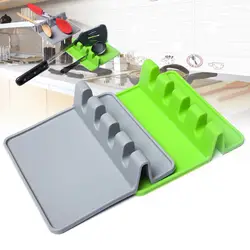Новый Кухня кухонная утварь кухня силиконовая подставка для Ложки Посуда держатель для кухонной лопатки термостойкие
