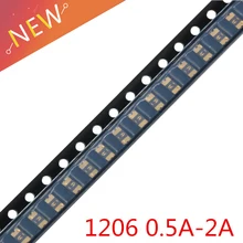 50 шт./лот 1206 0.5A/2A/0.1A/0.2A/0.5A/0.75A/1.1A/2A Самовосстанавливающийся Предохранитель SMT SMD PPTC PolySwitch самовосстановления предохранители