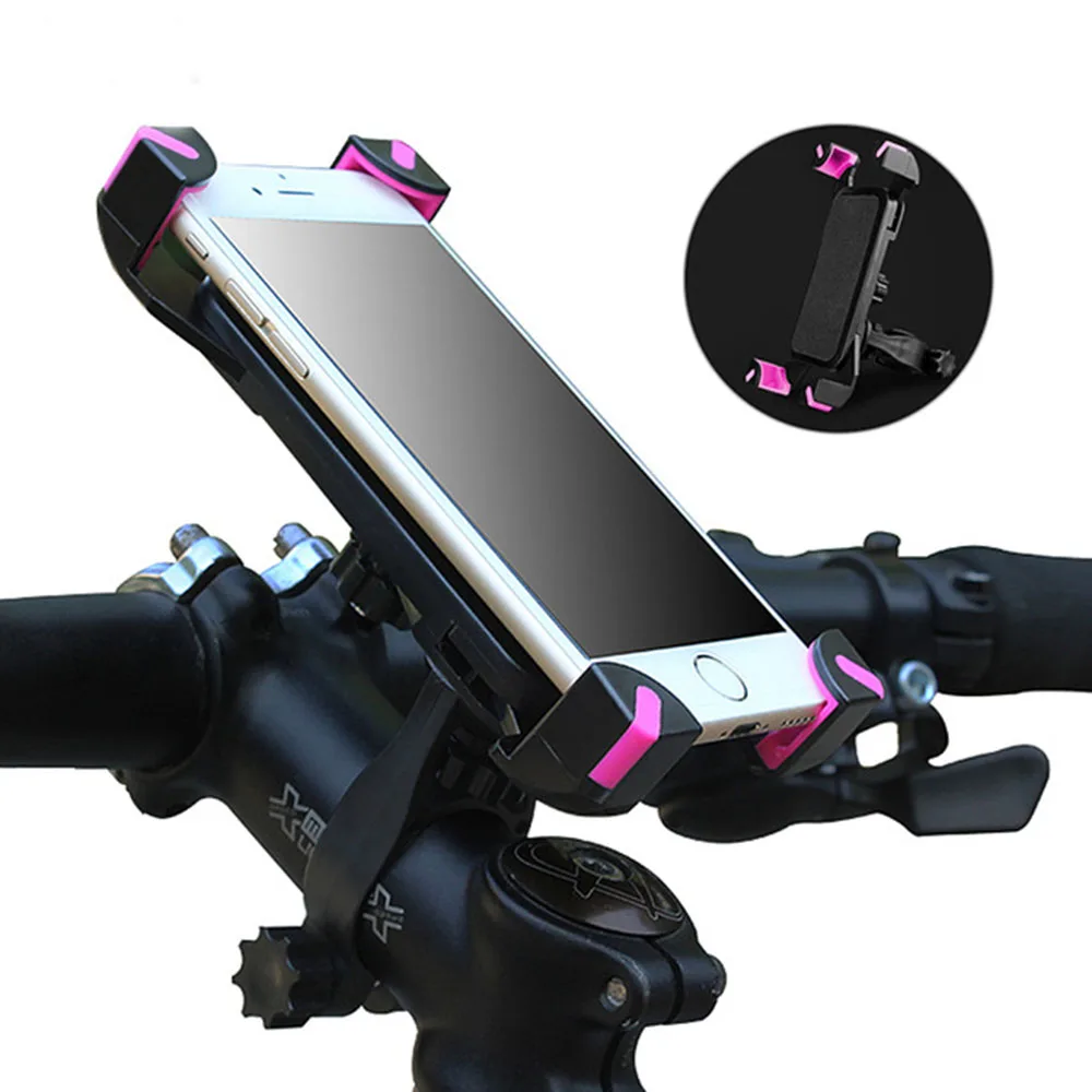 

KISSCASE Full Rotation Design For Adjustment Easy Lock Soft Protective Cotton Univeral High Toughness Nylon Bicycle Phone Holder