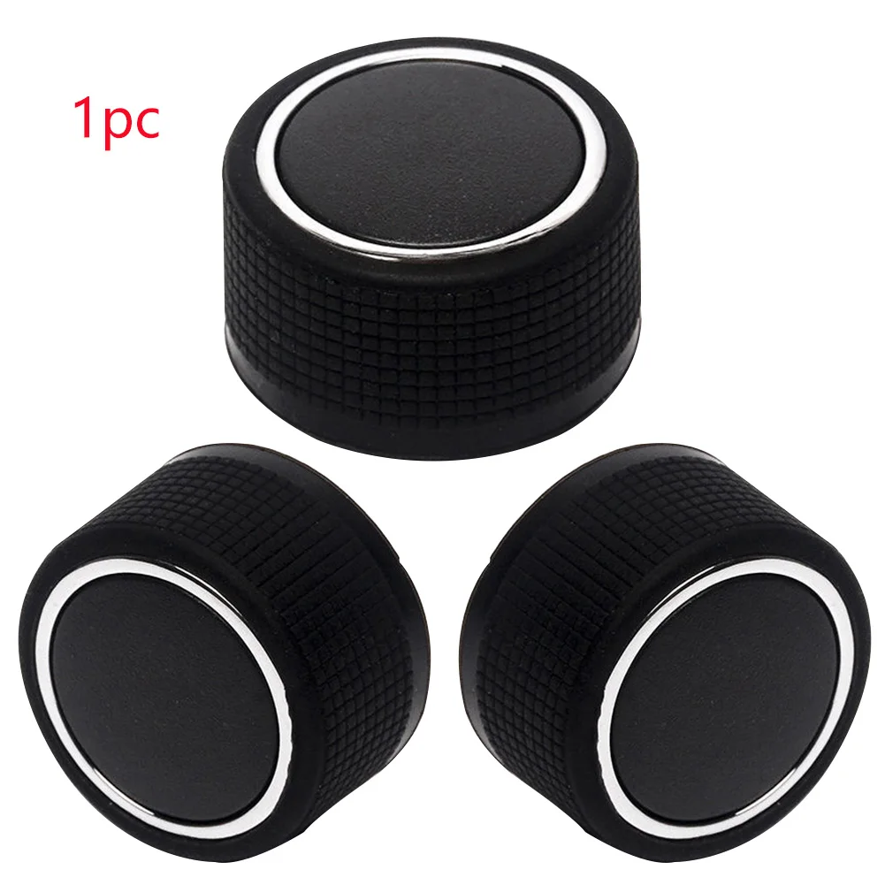 Bouton Volume Radio Arrière Pour Chevrolet Silverado 2007-2014 - Autocollant Décalcomanie AC/Radio, Noir Et Chrome