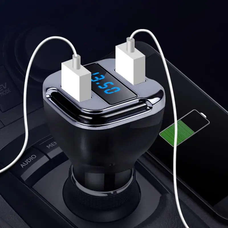 Двойной USB выход быстрый автомобильный адаптер цифровой дисплей GPS трекер