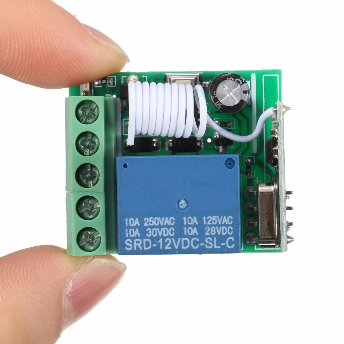 

Smart Home 315MHz DC 12V 10A Relay 1CH Wireless RF Remote Controller Transmitter Receiver Relay Switch