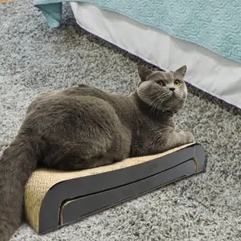 

Two Pieces Cat Scratcher Cardboard Durable Scratching Pad With Organic Catnip Cat Scratcher Lounge Release Stress And Exercise