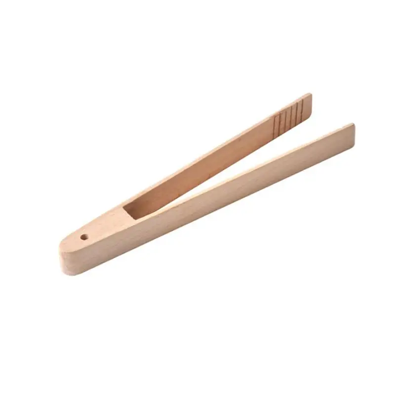 

1 Pc Bamboo Toaster Kitchen Tongs Long Easy Grip Toaster Serving Tongs for Cooking Toast Bread Barbecue Grilling Baking Frying