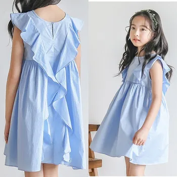 

Ruffles Patchwork Princess Dress For Kids Teenage Girls Summer Dress 10 To 12 Years 8 6 14 Yellow Blue Big Children Clothing