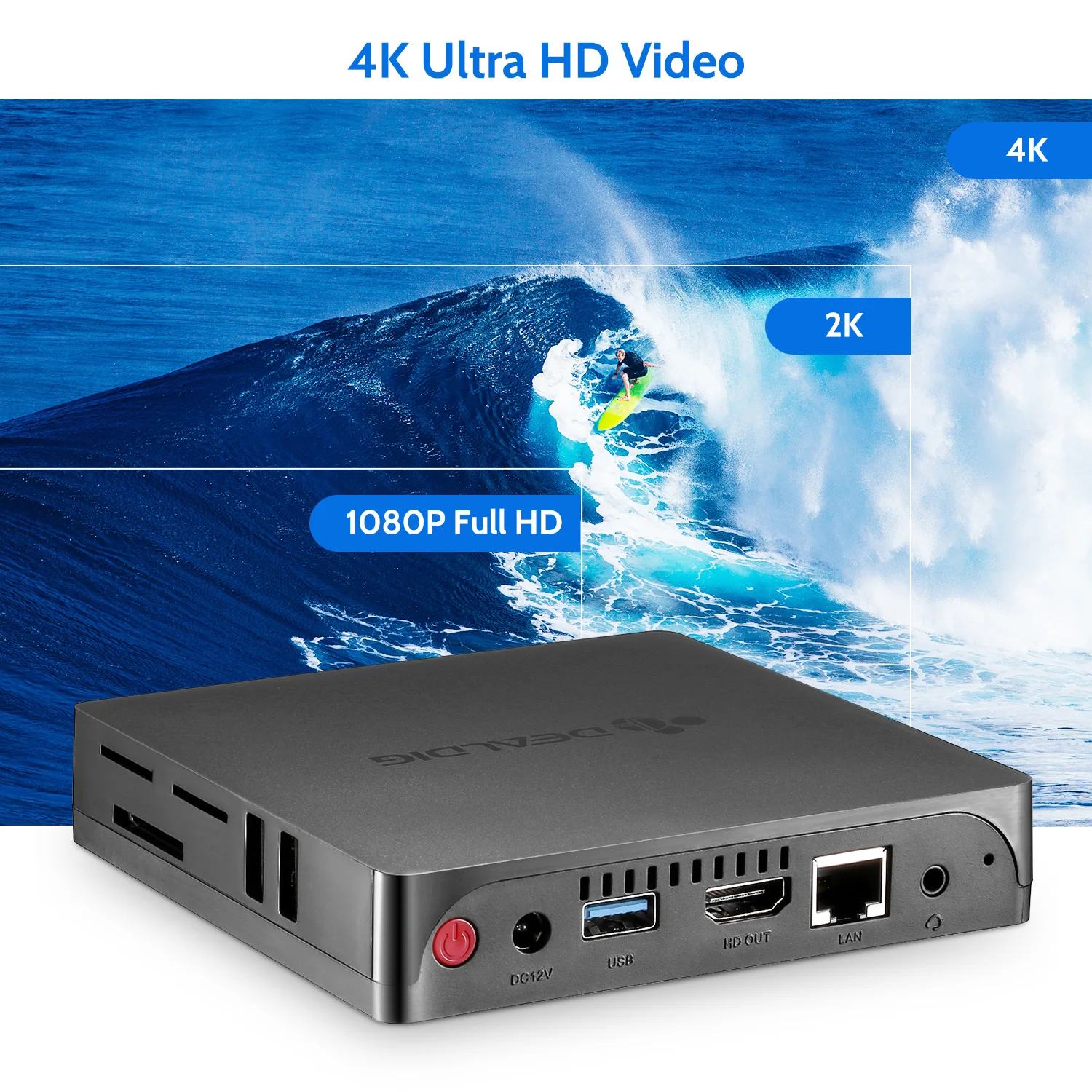 

DEALDIG AbleD2 Mini PC 2GB RAM 32GB ROM Intel X5-Z8350 HDMI VGA Port 1000Mbps BT4.0 HD Graphics 400 64-Bit Dual WiFi Set Top Box