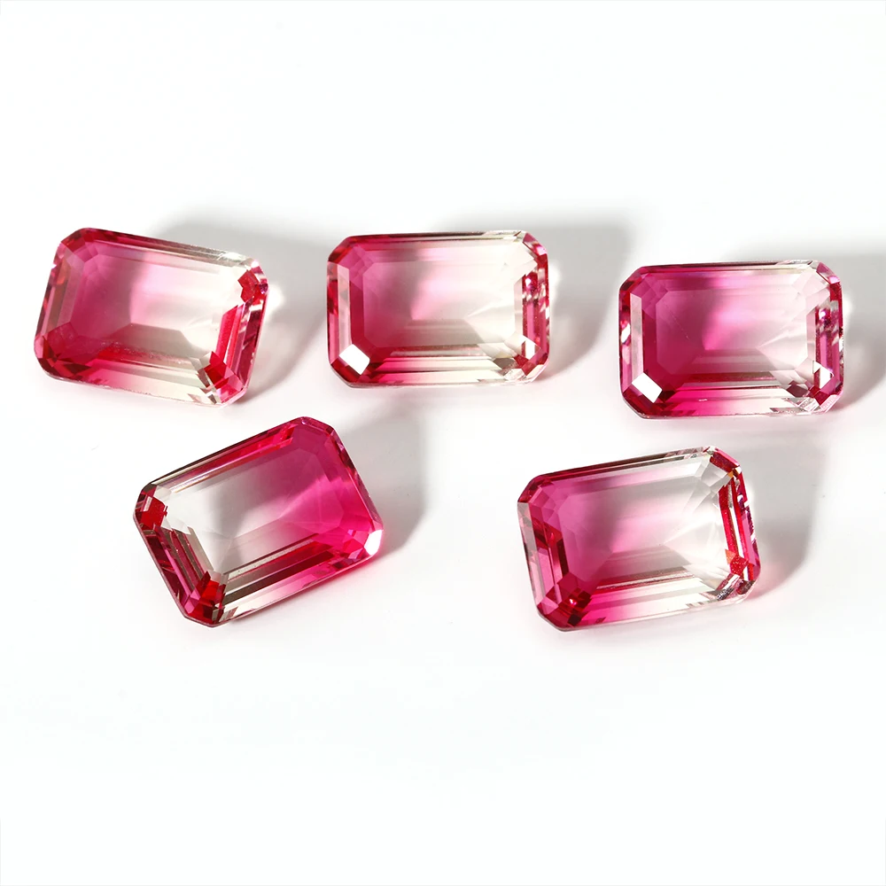 

6.2-6.5ct Tourmaline Loose Gemstones10X14MM 10pcs Stones Jewelry Accessories High Quality Stones For Gifts decoration