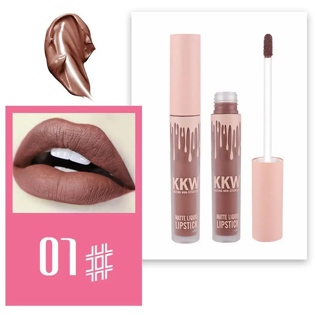 

BEAUTY GLAZED Lip Gloss Liquid Lipstick Professional Makeup Long Lasting Matte Lipstick Lip Kit Cosmetics