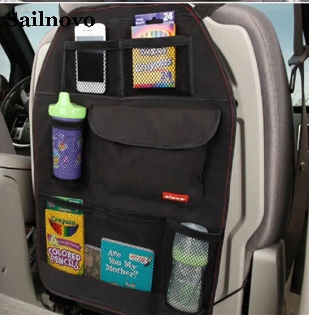 

Car Seat Bag Storage Auto Multi Pocket Organizer Car Seat Back Bag Waterproof Fabric Car Organizer Car Accessories 36*57CM