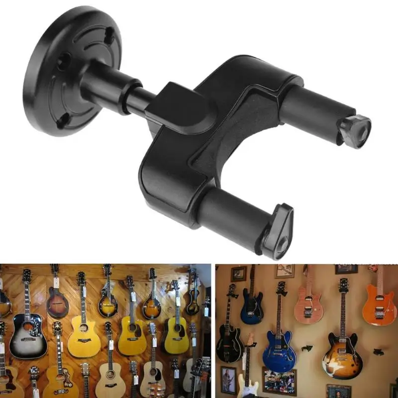 

Guitar Stand Hanger Hook Holder Wall Mount Stand Rack Bracket Display Guitar Screws Accessories Durable Easy Install plus Screws
