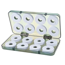 16Pcs Durable White Winding Board Fishing Line Wire Shaft Bobbin Spools Tackle Box Gift
