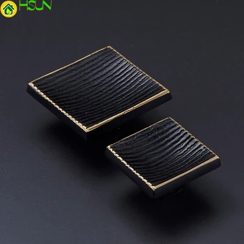 

1 pc Square Stripe solid brass Door Knobs Kitchen Cabinet Knobs and Pulls Drawer/ Dresser Knobs Rustic Furniture