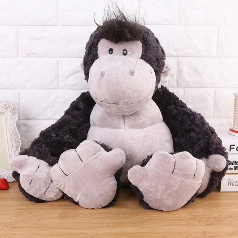 Funny Animal Toy Soft Cotton Filling Gorilla Black Monkey Stuffed Plush