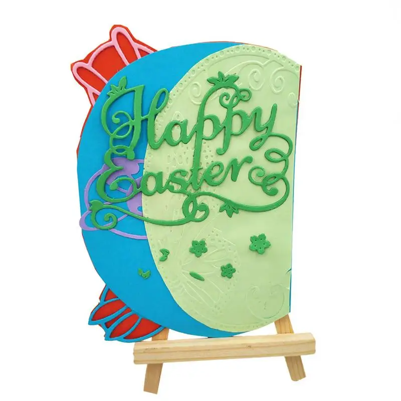 

Happy Easter Carbon Steel Cutting Die Embossing Cut Mold DIY Puzzle Metal Handicrafts For Scrapbooking Photo Album Paper Card