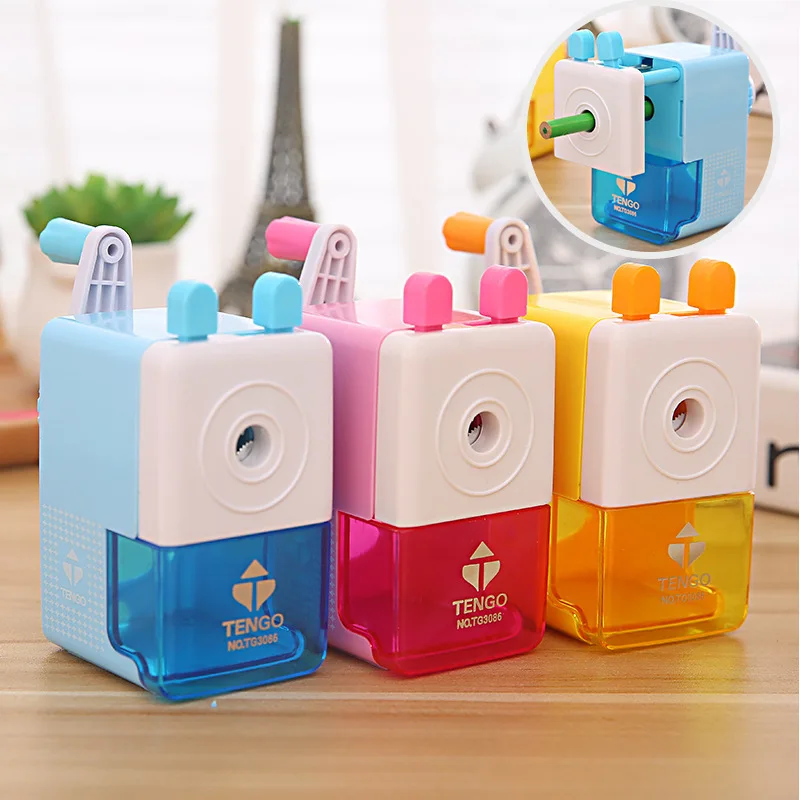 

1PCS Children Learning Stationery Pencil Sharpener Creative Effort Hand Students Cartoon Pencil Sharpeners