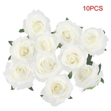 Искусственный Европейский стиль шелк молочный белый бутон розы для свадьбы и цветов стены украшения дома