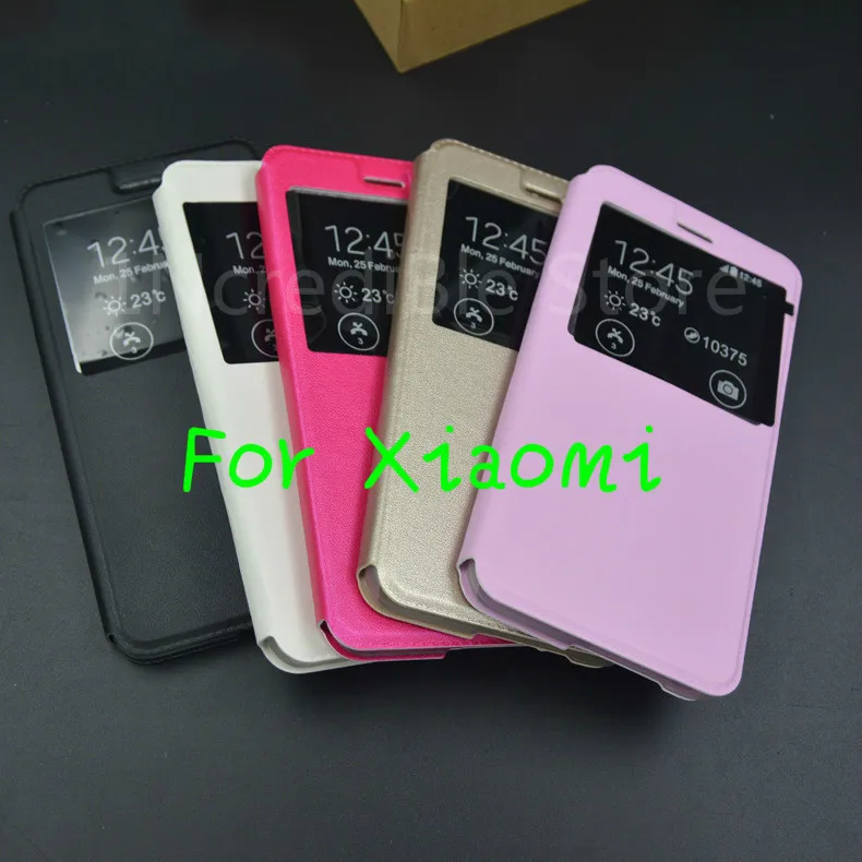 Защитный чехол с откидной крышкой для Xiaomi Mix2 5X A1 прозрачное окно мобильный