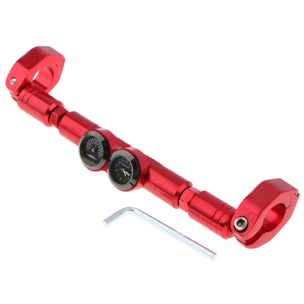 

Motorcycle Balance Crossbar with Clock Watch & Thermometer