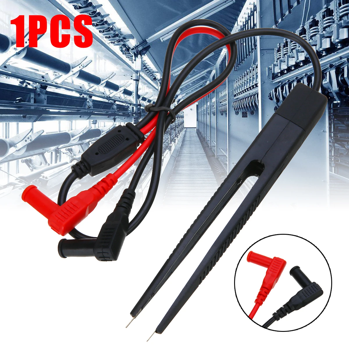 

1pc SMD Test Clip Meter Probes Tweezers 250V For Resistor Multimeter Capacitor