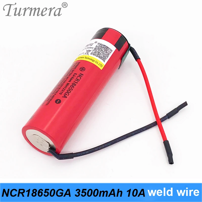 2019 Original 18650 Battery 3500mah NCR18650GA welding wire 10a 3.6V Battery for Panasoniic e-bike battery pack use turmera 2019 Original 18650 Battery 3500mah NCR18650GA welding wire 10a 3.6V Battery for Panasoniic e-bike battery pack use turmera