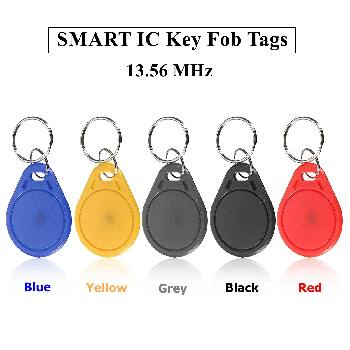 5PCS 13.56MHz RFID1K ISO IC Key Fobs Tags Keychain Card Access Control