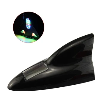 

Shark Fin Car Antenna Solar Powered LED Flashing Tail Lights Warning with Remote Control Car-styling Waterproof Universal