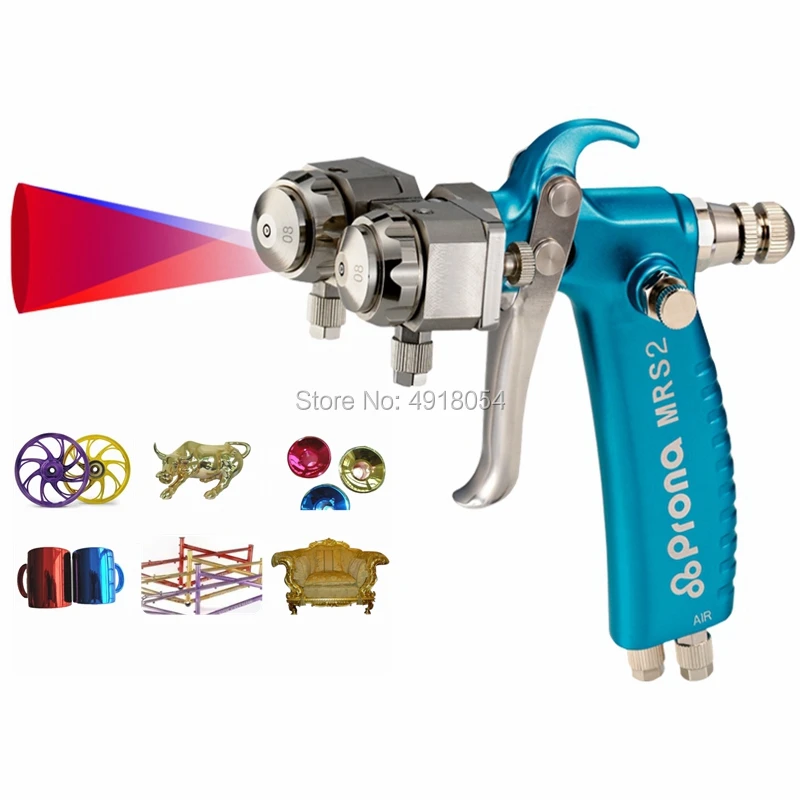 

Double Head Professional Paint Spray Guns for Painting Cars Power Tools Paints Sprayers Mini Pneumatic Spray Gun Nozzle 1.3mm