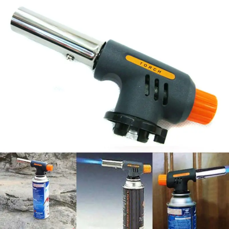OSSIEAO Portable Flame Jet Gas Butane Blow Torch Burner Welding Soldering Lighter Toolblow