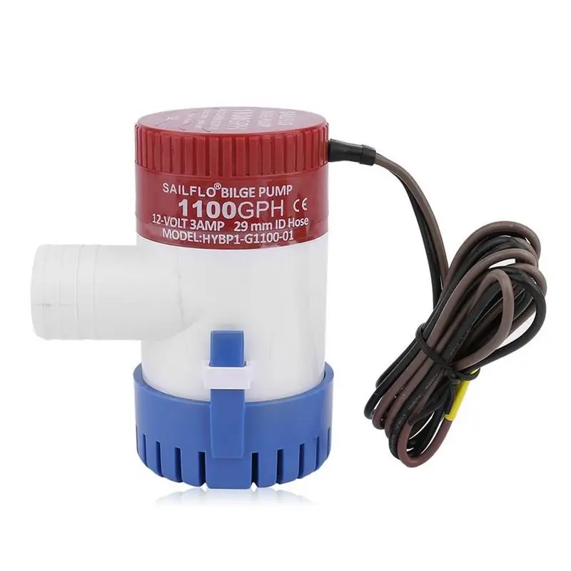 Price Professional 3.0A 1100 GPH 12V Submersible Boat Electric Bilge Pump 1 1 8 Inch Outlet For Boat Bilge Pump