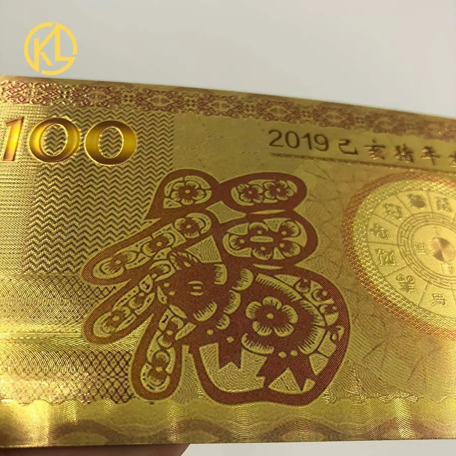 RU022 1 шт. русская банкнота 100 рубля в китайском стиле свинка год дизайн для счастливого Нового года коллекционные и подарочные сувениры