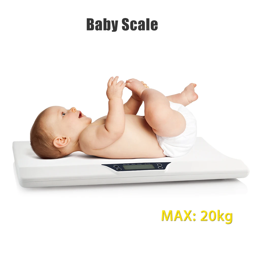 

Newborn Baby Pets Infant Scale Abs Lcd Display Weight Toddler Grow Electronic Meter Digital Professional Up To 20Kg