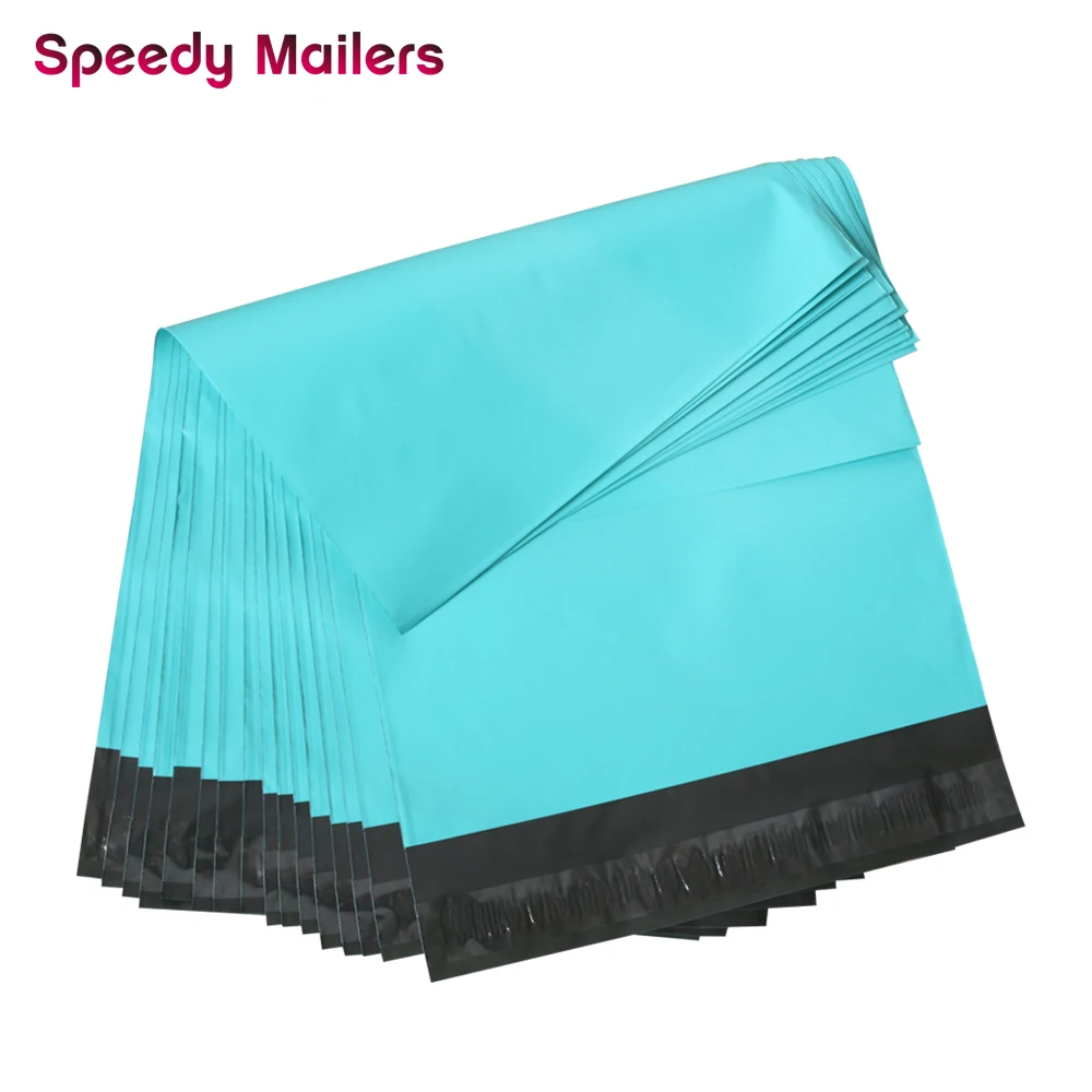 

Speedy Mailers 10x13inch Colorful Poly Mailer Teal Green Poly Mailer Self Seal Plastic Packing Envelope Bags 260x330mm