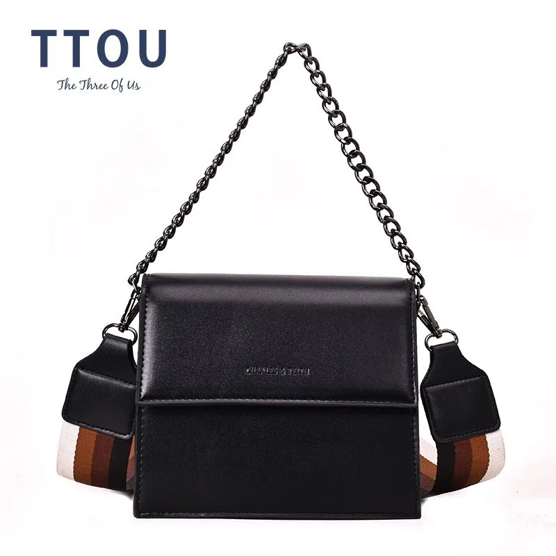 

TTOU Women Fashion Pu Should Bag Female Chain Messenger Bag 2019 Girl Elegant Crossbody Bag Designer Satchels Bag