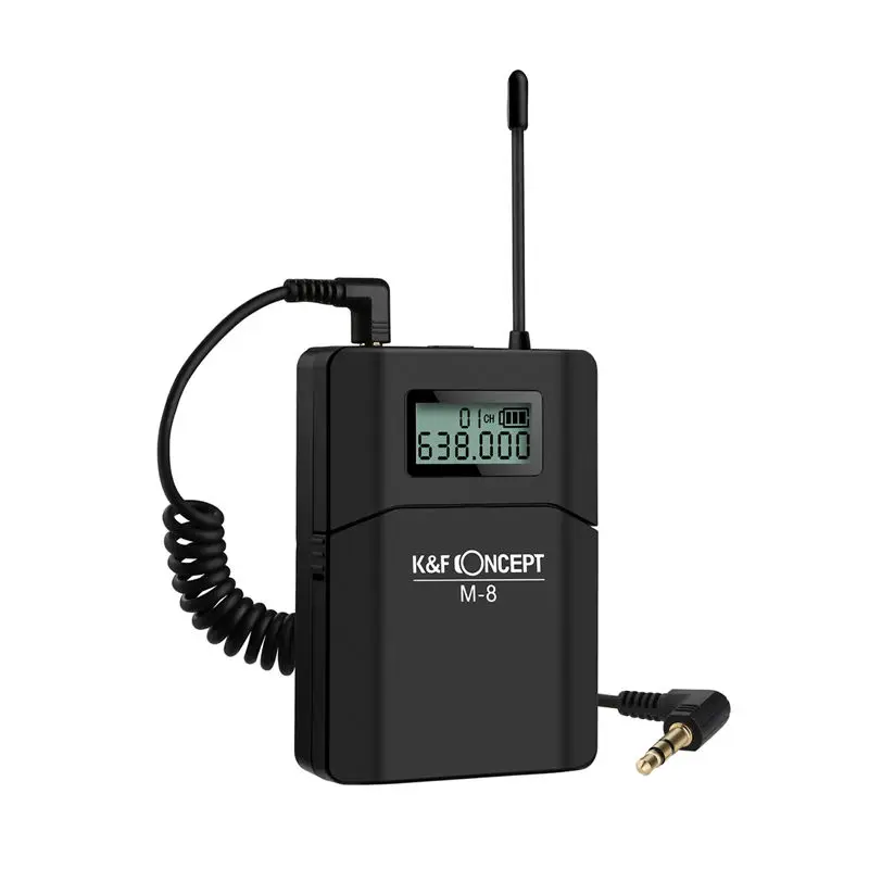 

K&F CONCEPT Wireless Microphone,Uhf Lavalier Lapel M-8 Unidirectional Lavalier Microphone For Canon Eos Digital Rebel T6S, T6I