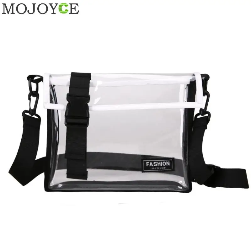 Causual PVC شفاف واضح Crossbody أكياس للمرأة رسول حقيبة كتف حقيبة يد صغيرة هلام حقيبة بلاستيكية شفافة بولسا الأنثوية