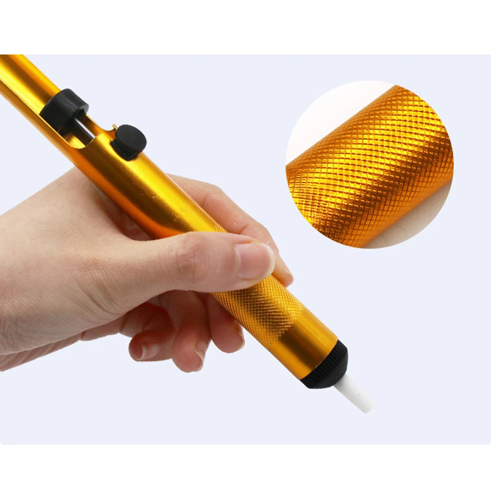 

Aluminum Metal Desoldering Pump Suction Tin Gun Soldering Sucker Pen Removal Vacuum Soldering Iron Desolder Hand Welding Tools