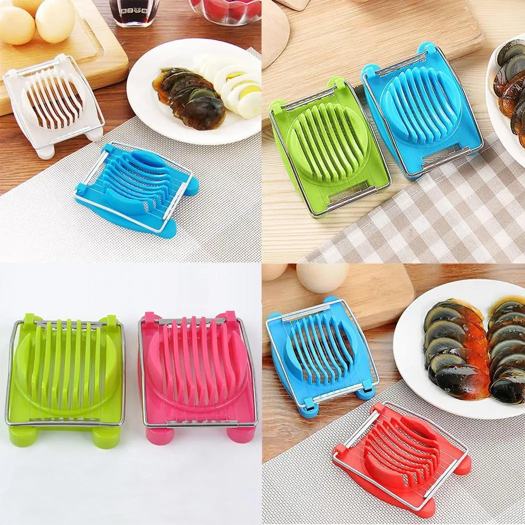 

Egg Slicer Kitchen Cutter Home Eggs Multipurpose Egg Wires Restaurants Random Cook Stainless Steel Slicer Tool Kitchen