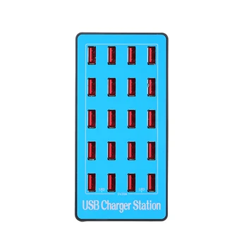 

USB Smart Charger with 20 Ports Power Adapter of Universal Compatibility Charging Station for Family and Office