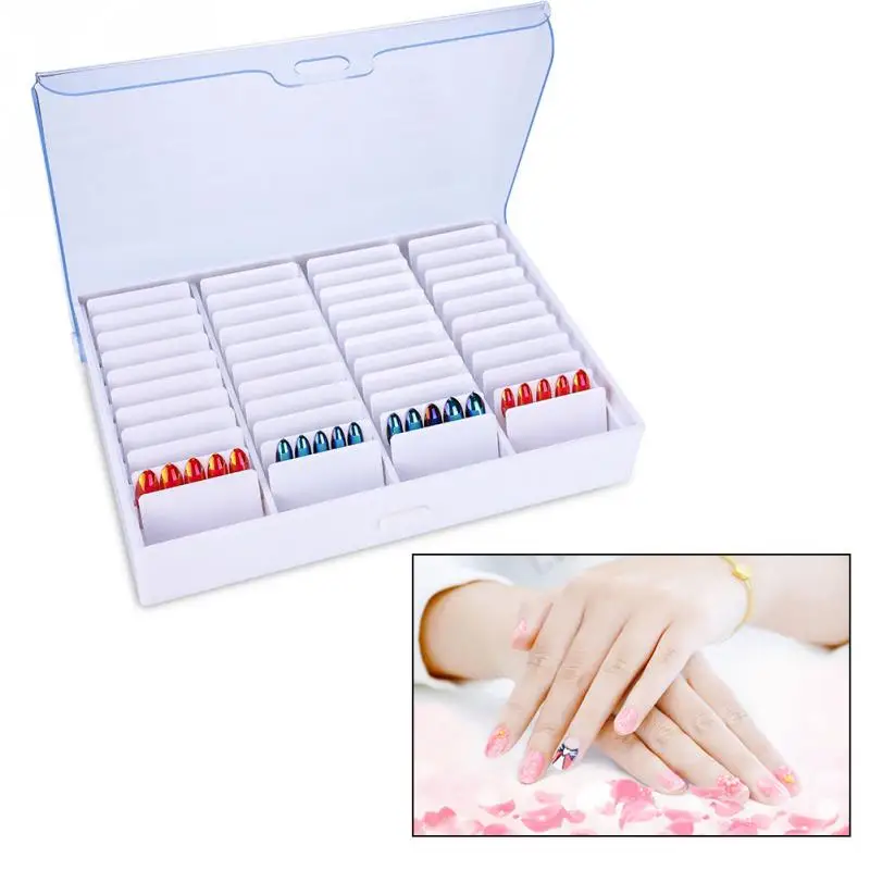 

Manicure Nail Tools Storage Plastic Box Empty Clear Nail Art Rhinestone Nails Decoration Gem Bead Container Boxes