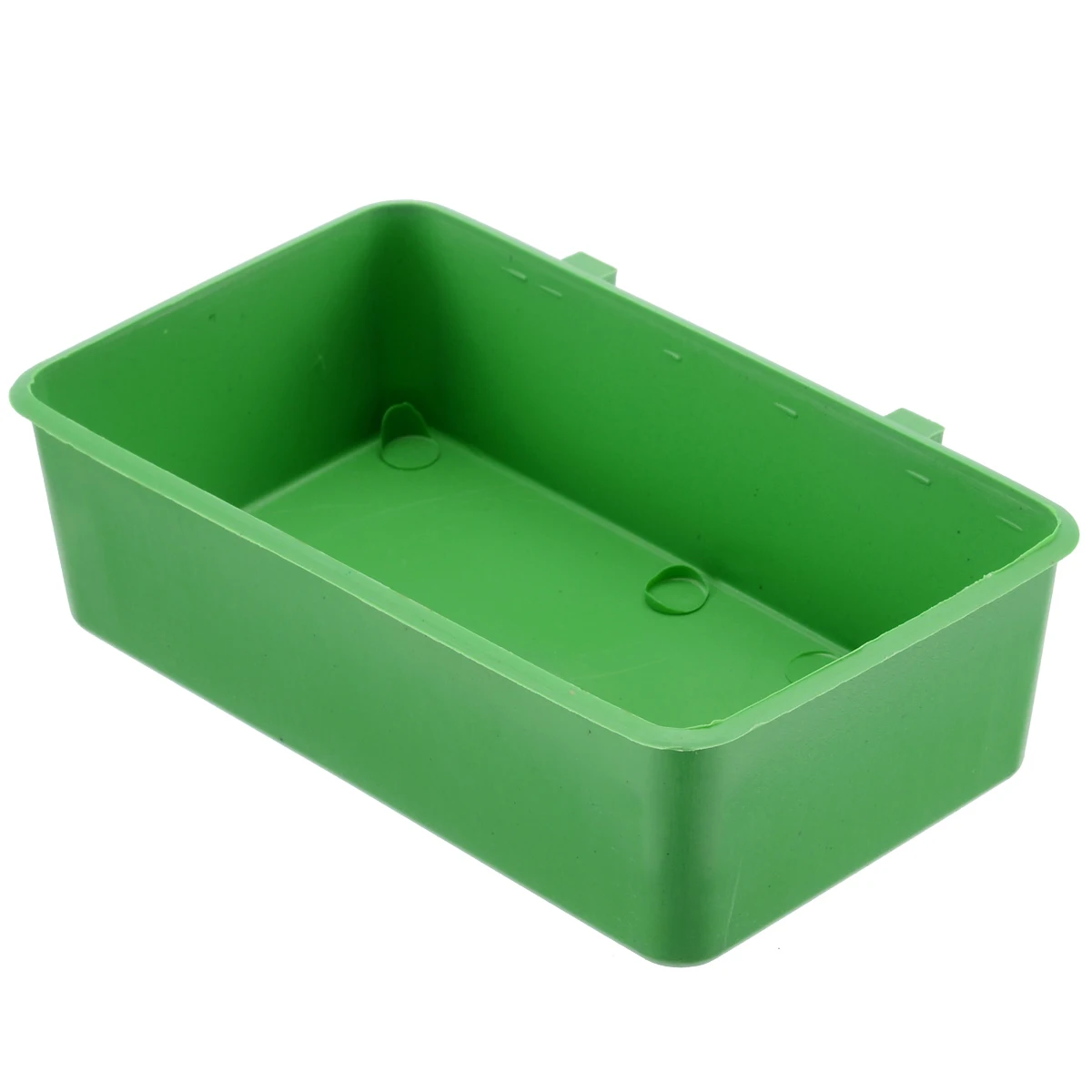 

12 x 7 x 3.5cm NEW Parrot Food Water Plastic Bowl Cups Bird Pigeons Pet Cage Feeder Feeding Box