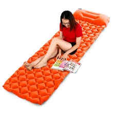 Сверхлегкий воздушный коврик для сна, надувной походный коврик с подушкой для наружного кемпинга, походов, альпинизма, Дорожный Коврик для сна